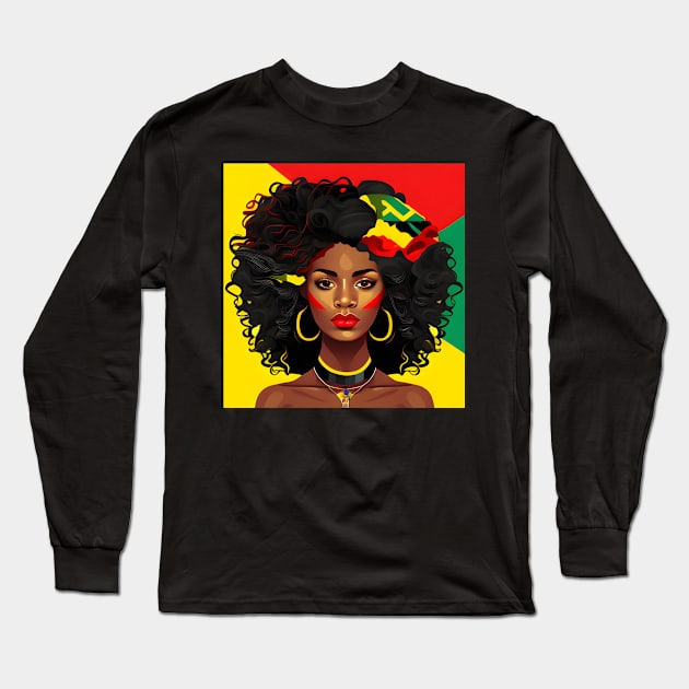 I Am Black History. Black History Month African American Long Sleeve T-Shirt by William Edward Husband